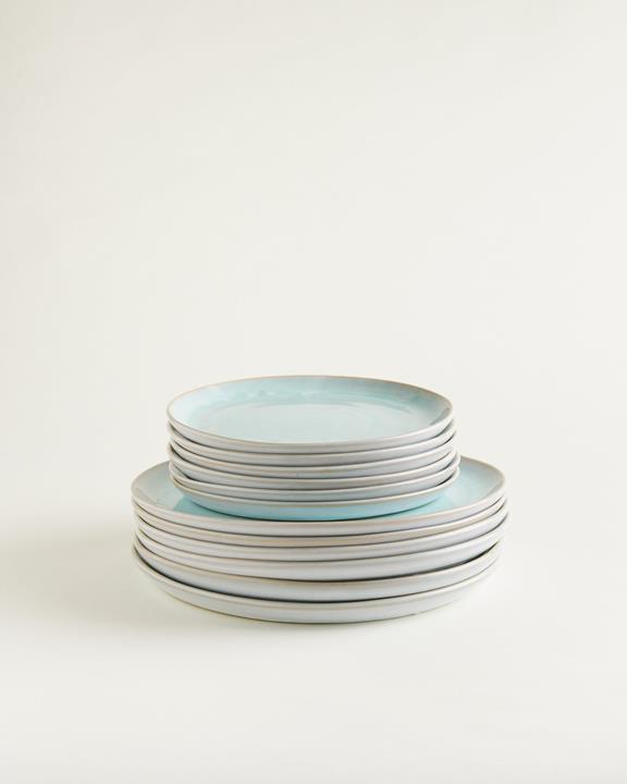 Plate Set Traditional Turquoise (12 Pieces) 1