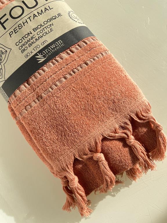 Bath Towel Foutas Dolce Collection Amber Orange 3