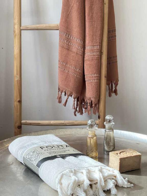 Bath Towel Foutas Dolce Collection Amber Orange 4