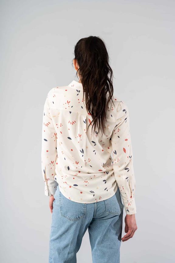 Blouse Mees Grafisch Creme 4