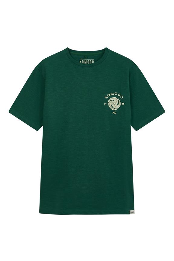 T-Shirt Crest Blauwgroen Groen 3