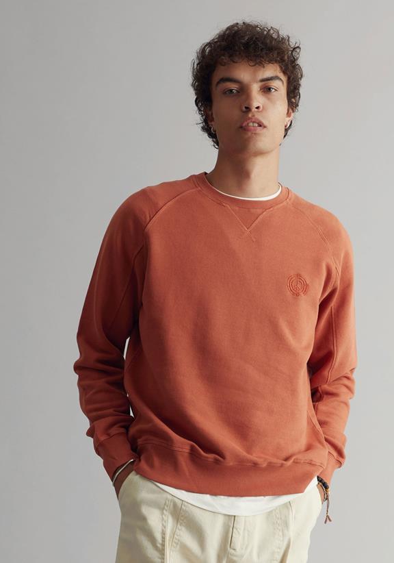 Sweatshirt Herren Anton Clay Orange 1
