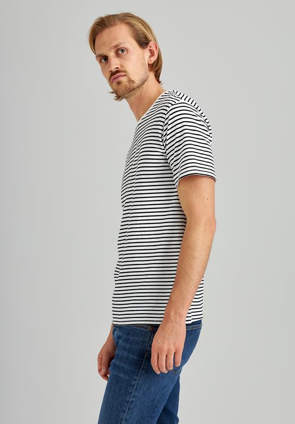 T-Shirt Stripes Black & White 3