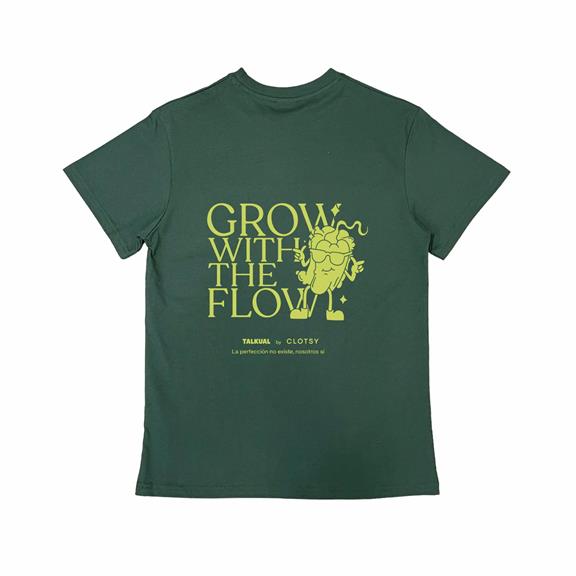 T-Shirt Flow X Talkual Unisex Groen 1