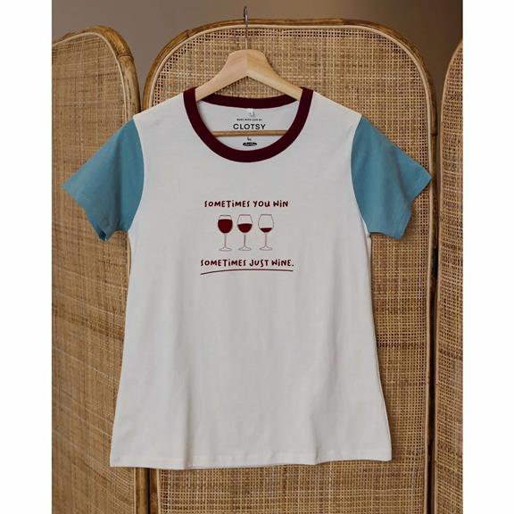 T-Shirt Clarilou Just Wine White 2