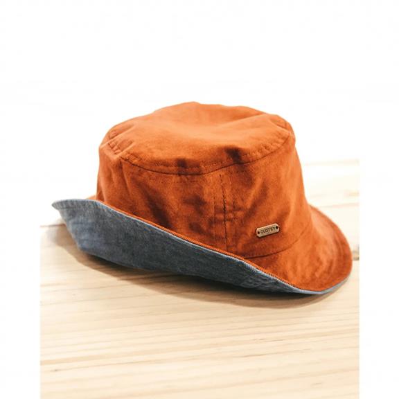 Bucket Hat Omkeerbare Tegel Oranje 5