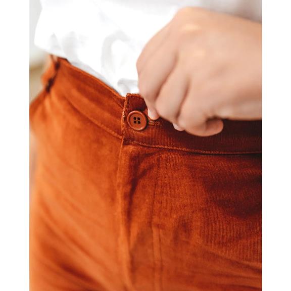 Pants Corduroy Tile Orange 5