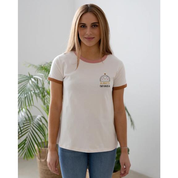 T-Shirt Ana Oncina Toujours Empanada Blanc 1