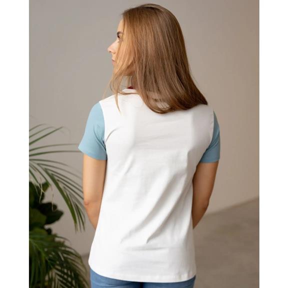 T-Shirt Basique Grenat Blanc, Bleu & Rouge 4