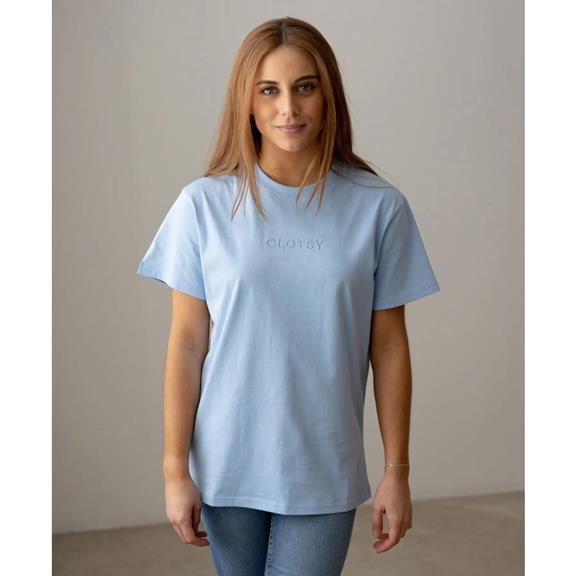 T-Shirt Basic Unisex Blauw 1