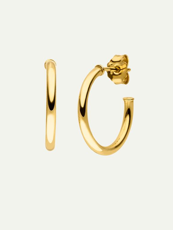 Earrings Essential Hoop (M) Gold 1