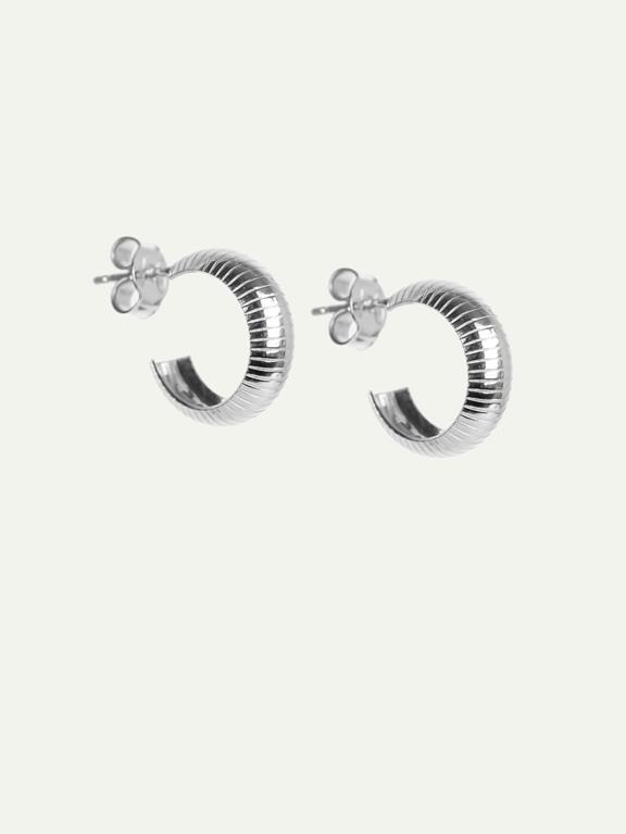 Earrings Bold Hoops Silver 2
