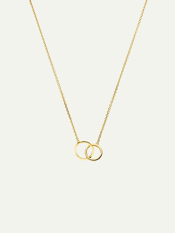 Necklace Double Ring Gold 1