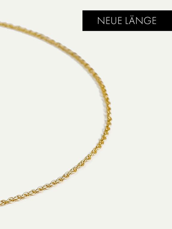 Halskette Langer Doppelanker Gold 1