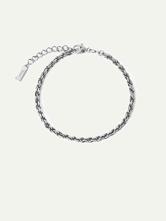 Bracelet Cord Silver 2
