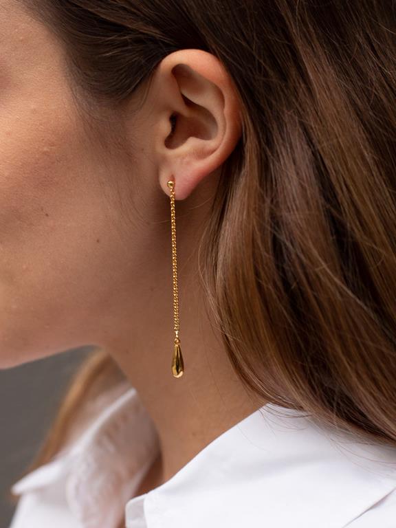 Earrings Drop Threader Gold 5