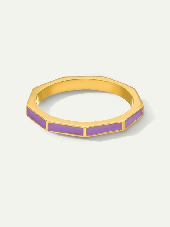 Ring Angled Color Pop Electric Violet 1