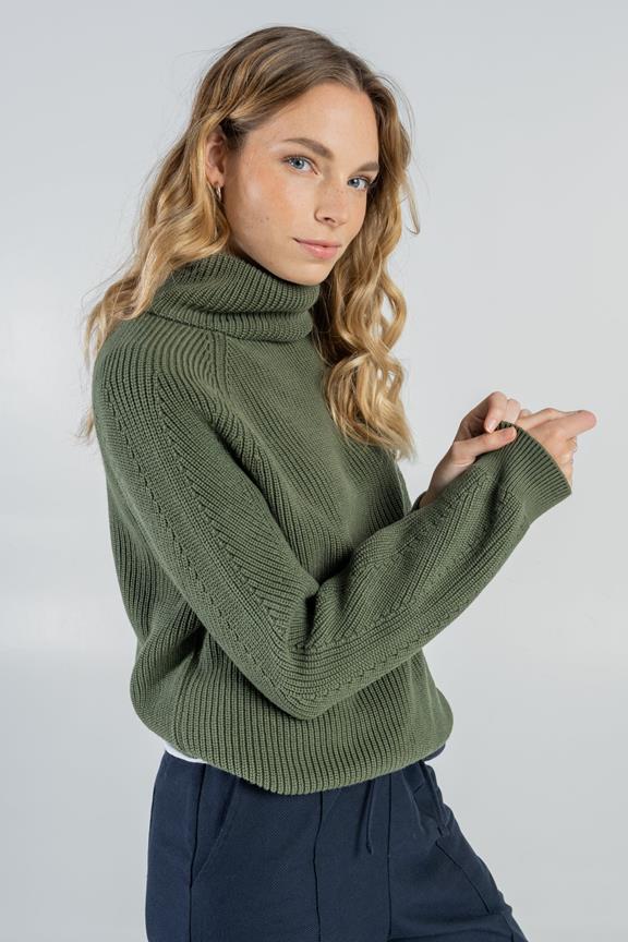 Turtleneck Sweater Thyme Green 2
