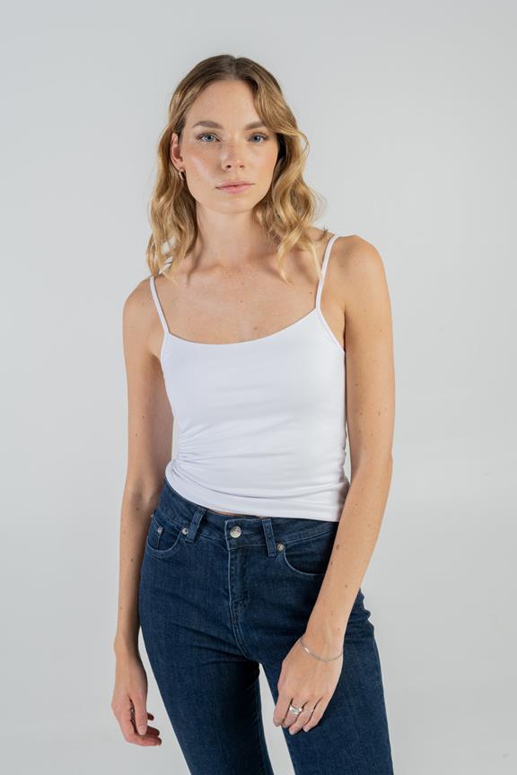 Top With Double Fabric White 2