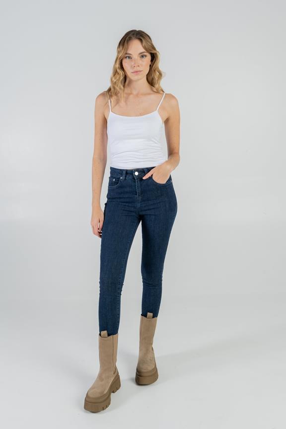 Skinny Jeans Tiefblau 1