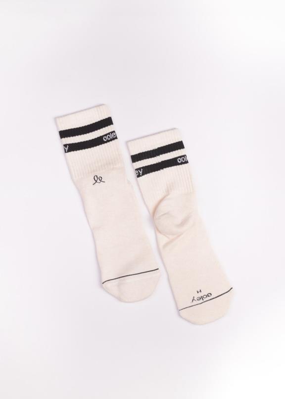 Socks Ivory Black 2
