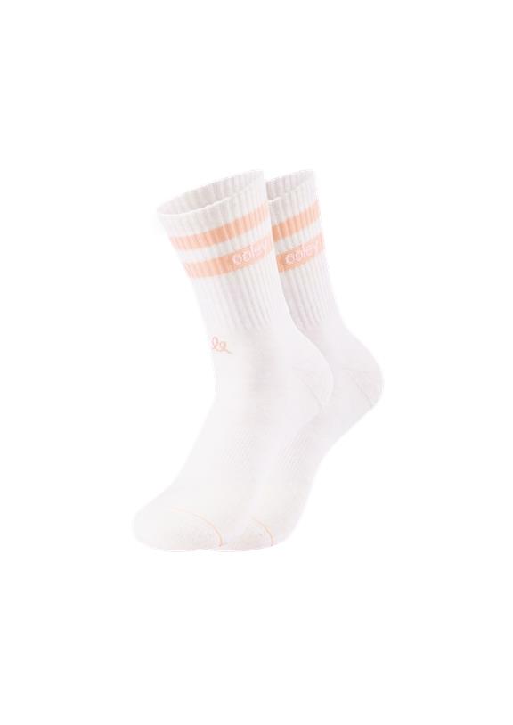 Socks Ivory Peach 1