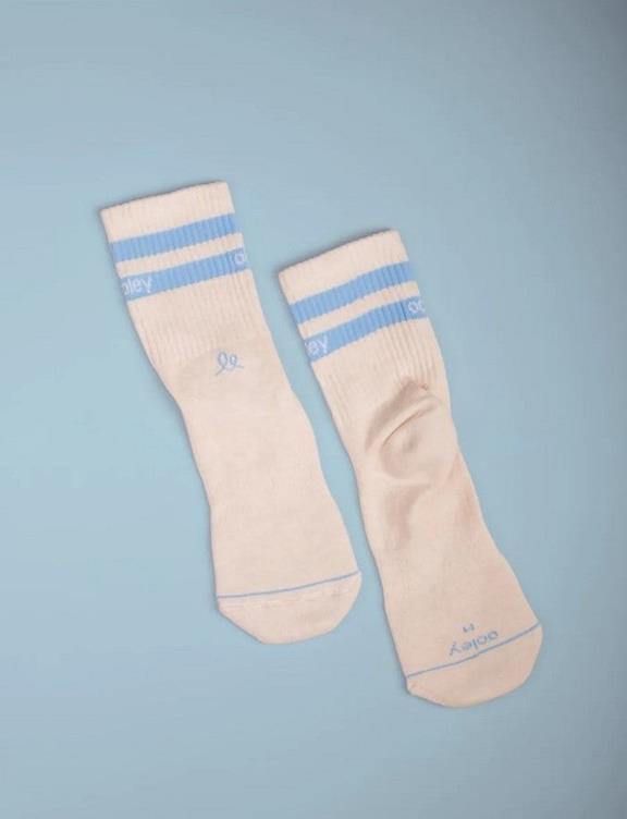 Socks Ivory Caribbean Blue 2