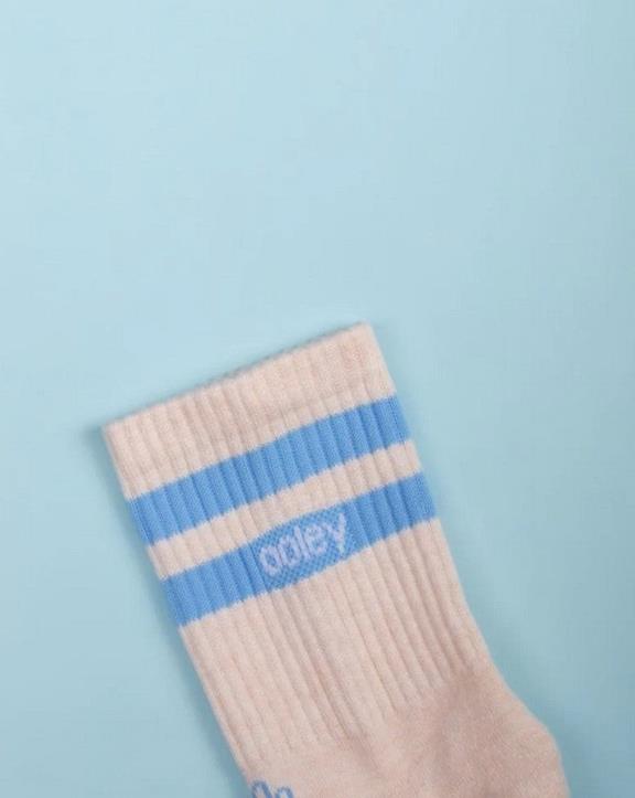 Socks Ivory Caribbean Blue 3