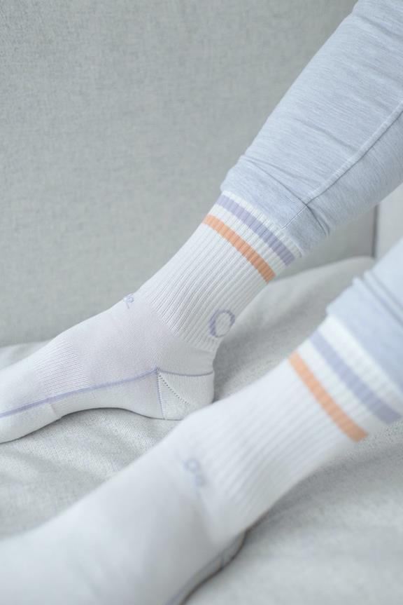 Socks Casual 2 Pack Lilac & White 4