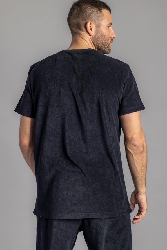 T-Shirt & Shorts Badstof Set Zwart 3