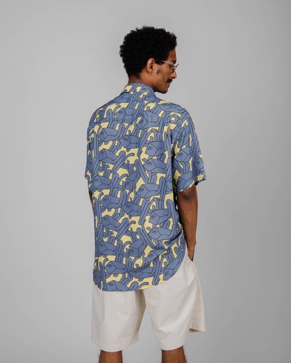 Shirt Saltapraos Faes Aloha Lemon & Blue 4
