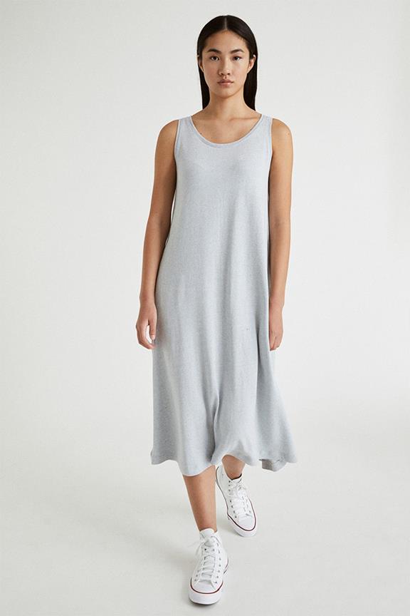 Dress Long Knit Circular Infinit Grey 1