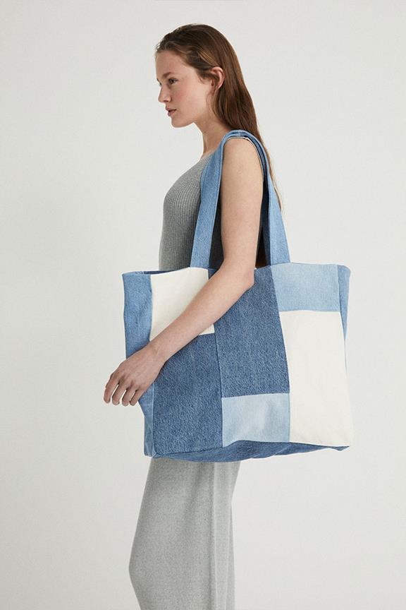 Shopping Bag Upcycled Blue 1