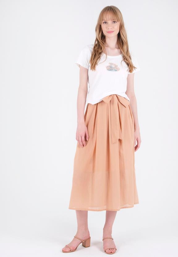 Voile Skirt Light Brown 1