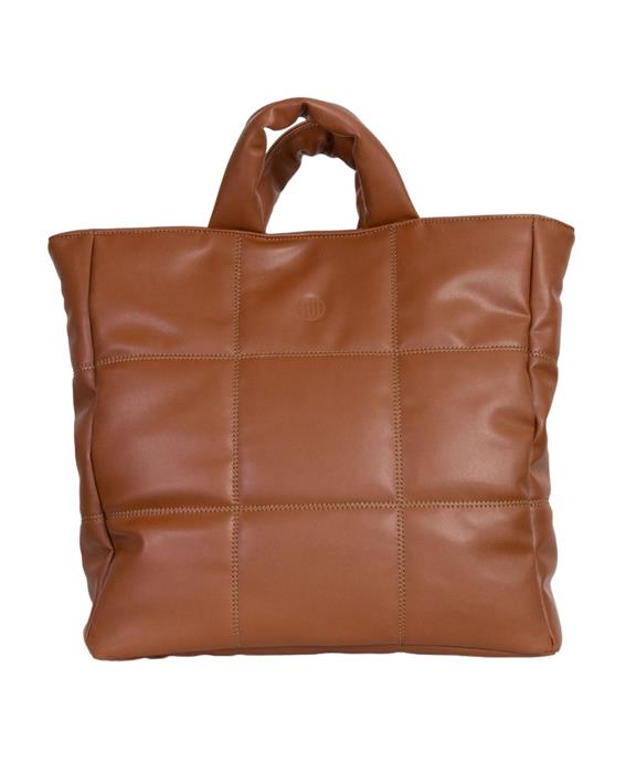 Handbag Quilted Linn Caramel Brown 3