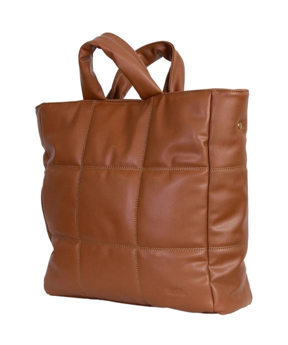 Handbag Quilted Linn Caramel Brown 5