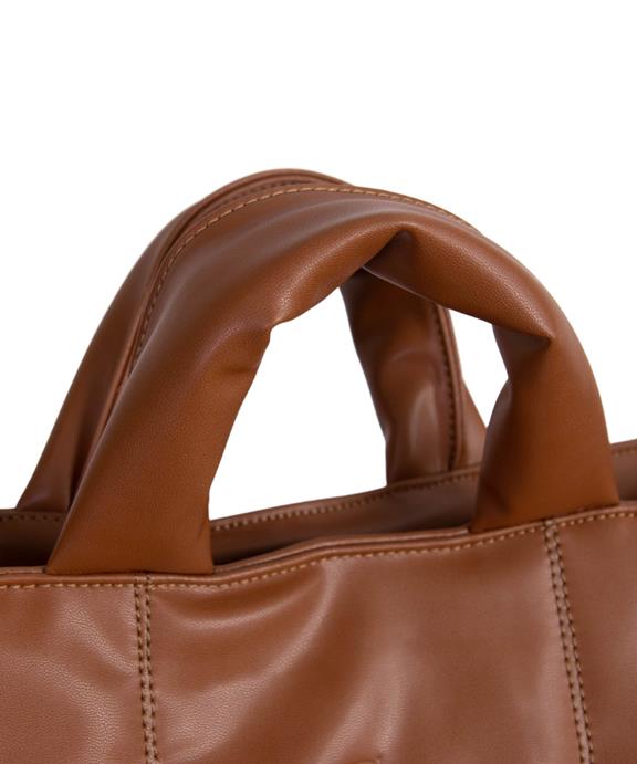 Handbag Quilted Linn Caramel Brown 9