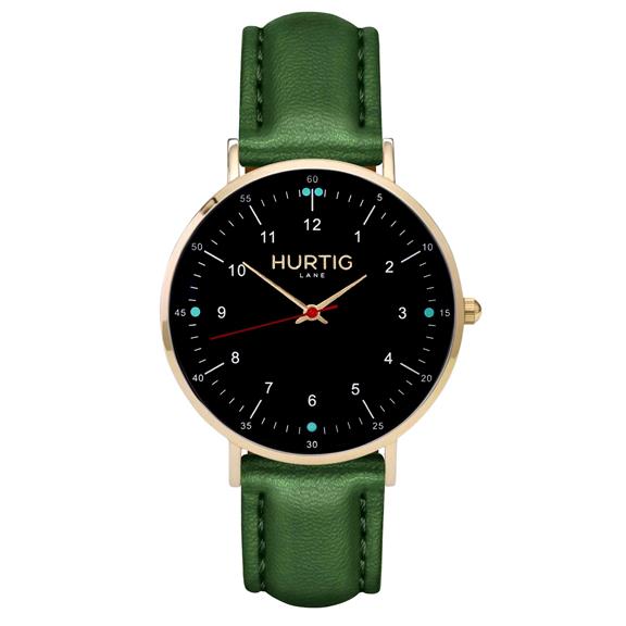 Horloge Moderno Goud, Zwart & Groen via Shop Like You Give a Damn