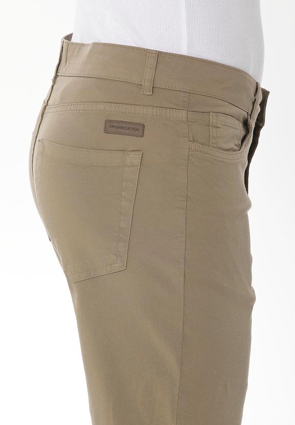 Shorts Five Pocket Olivgrün 5