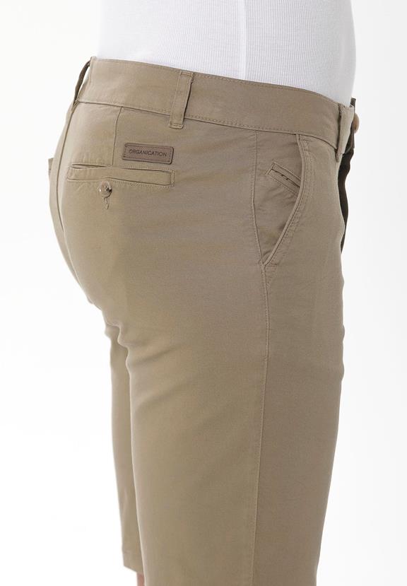 Chino Shorts Slim Olive Green from Shop Like You Give a Damn