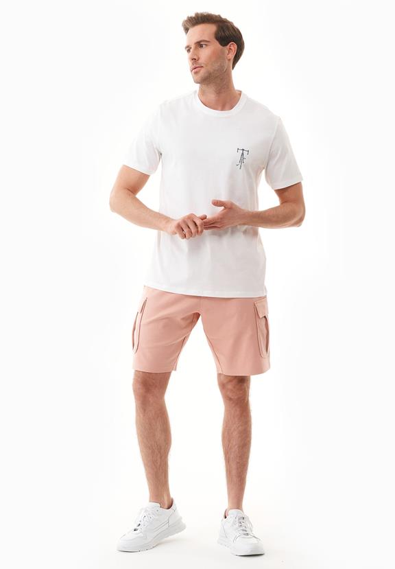 T-Shirt Met Fiets Print Off White from Shop Like You Give a Damn