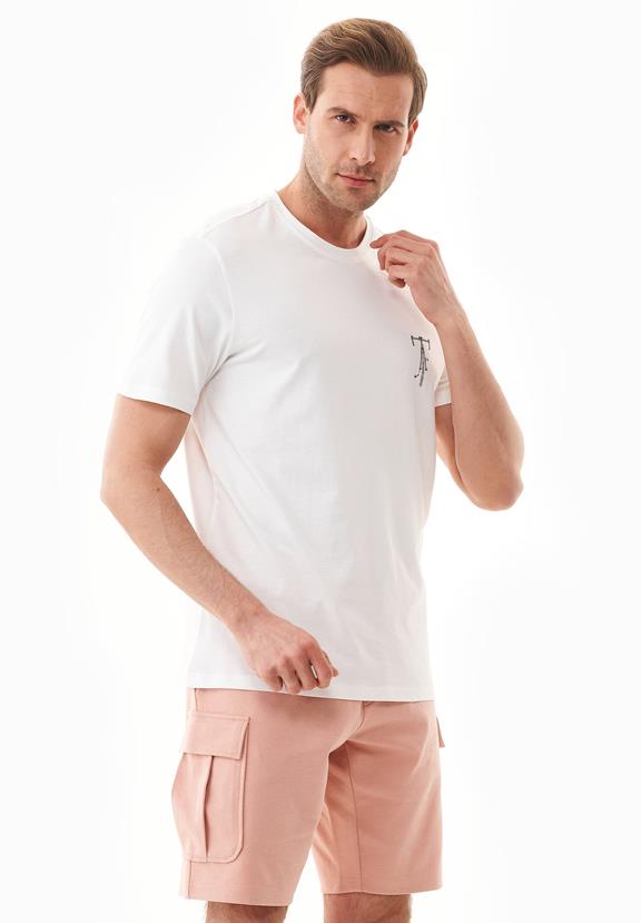 T-Shirt Met Fiets Print Off White from Shop Like You Give a Damn