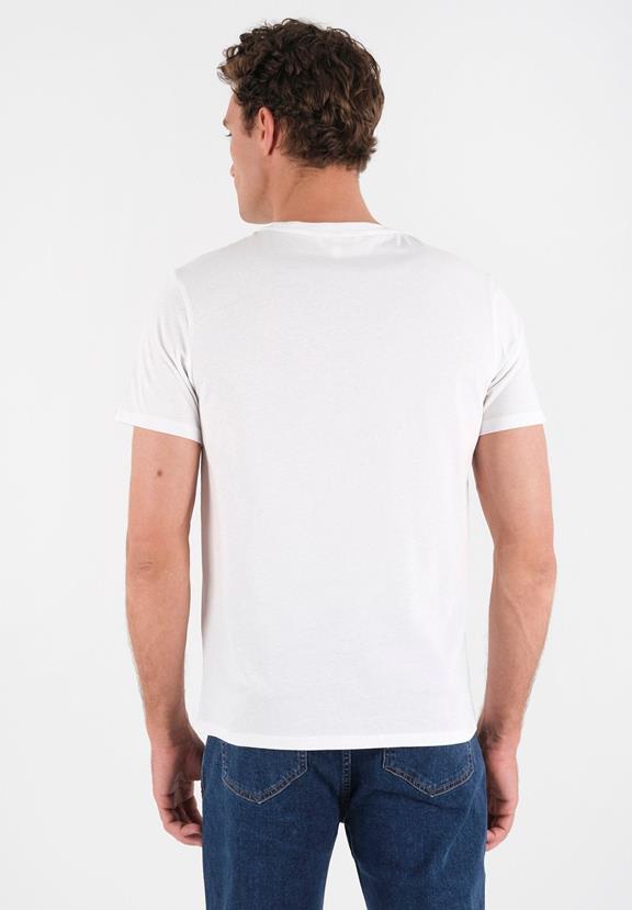 T-Shirt With Wagon Print Off White from Shop Like You Give a Damn