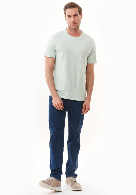 T-Shirt Basic Aqua Grün 2
