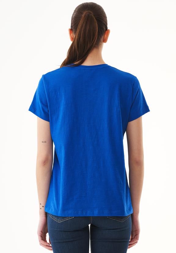 T-Shirt V-Hals Basic Zeeblauw from Shop Like You Give a Damn