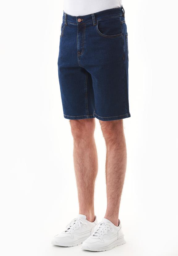 Denim Shorts Mid Blue 4
