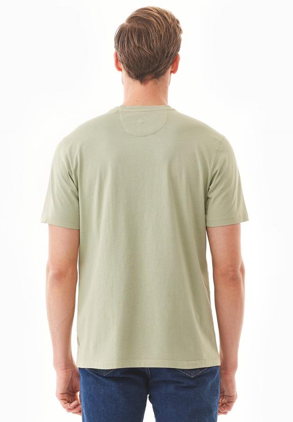 T-Shirt Donker Wit Moerbei Bladeren Groen 4