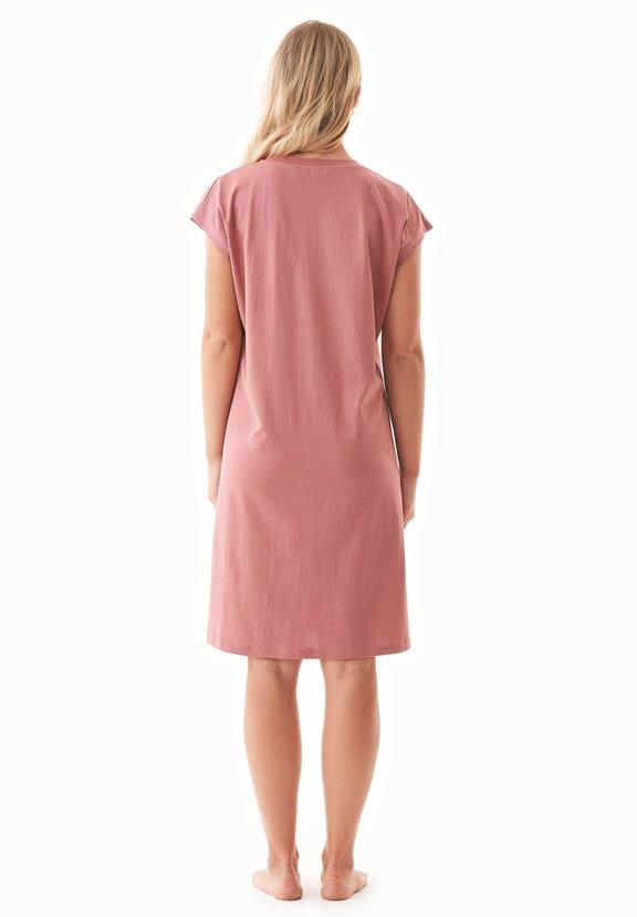 Night Gown With Print Danveer Clay Red 4