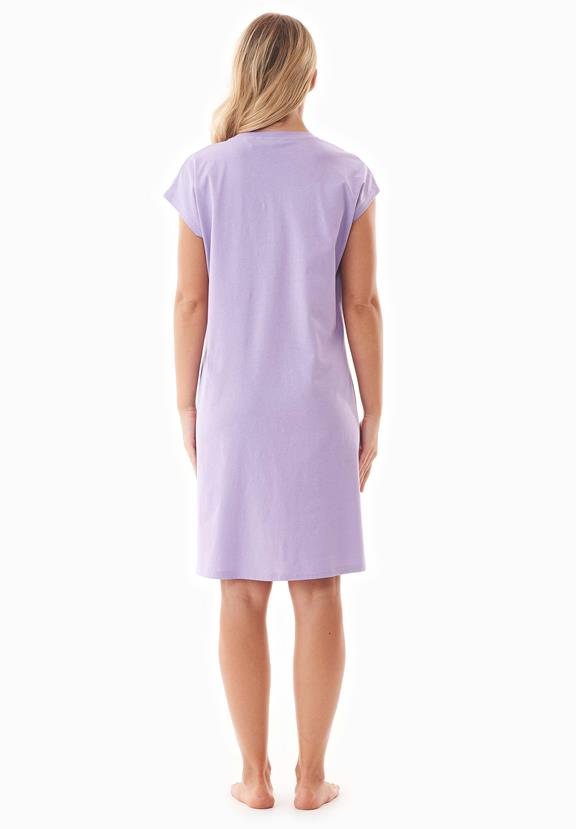 Night Gown With Print Danveer Lavender Purple 4