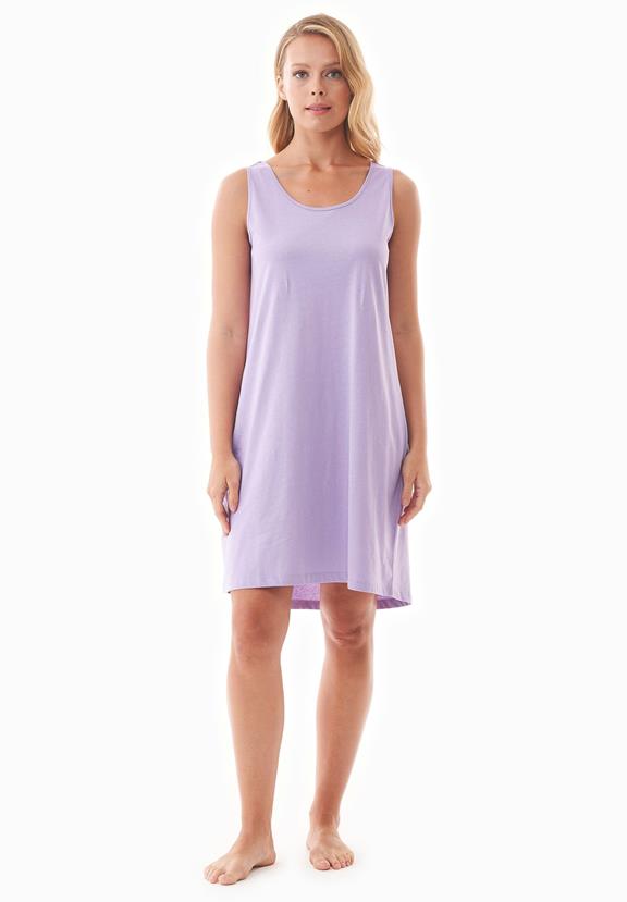 Night Gown Sleeveless Dennis Lavender Purple 2